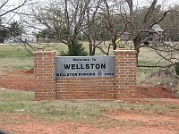USA - Wellston OK - Welcome Sign (17 Apr 2009)
